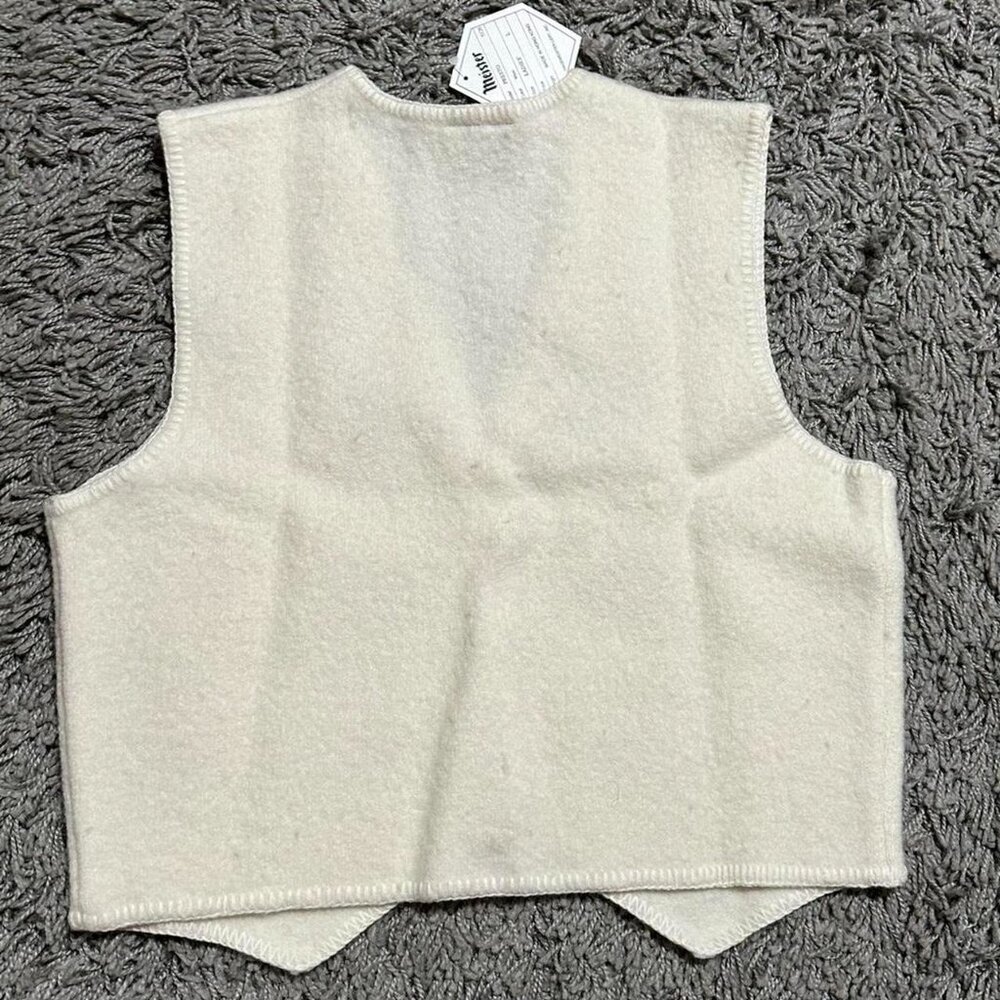 Meister 90s Vintage Retro Patterned New Wool Deadstock Vest Size L - Picture 7 of 7